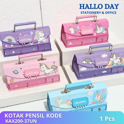 

HD Kotak Pensil Karton+Kode Kunci/Tempat Pensil/ Pensil Case Code Pin
