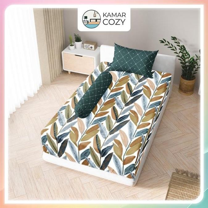 Sprei Kintakun Set Fitted Single 90x200 / 100x200 / 120x200 Telania Dluxe Aesthetic Tinggi 25 cm Est