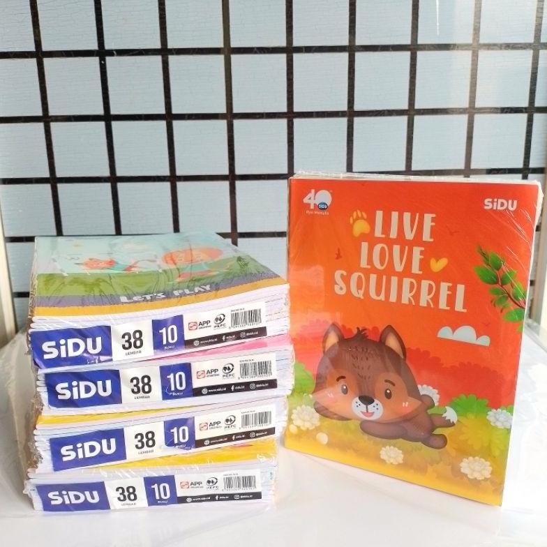 

Buku Tulis Sidu Sinar Dunia 38 Lembar ( Pak 10 Buku )