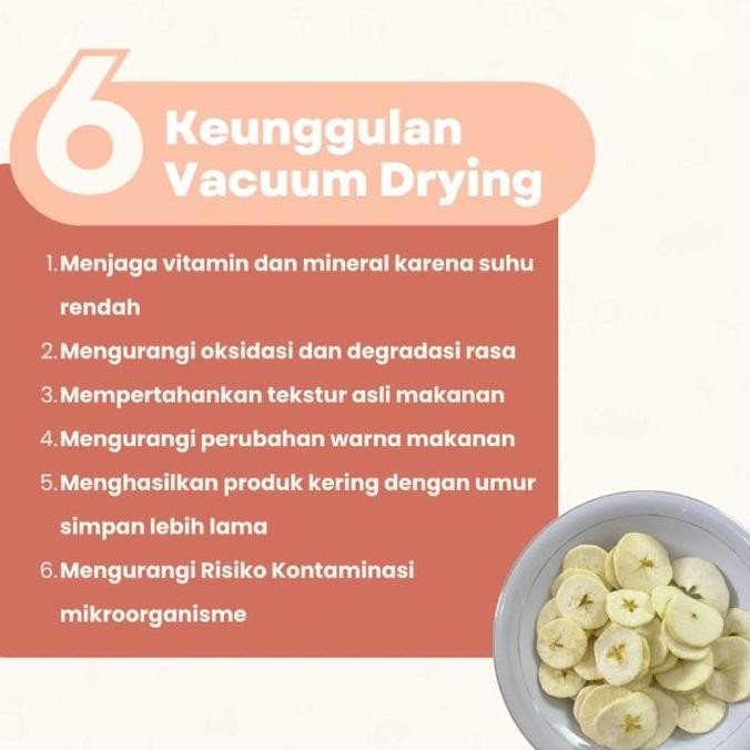 

Freeze Dried Apple Keripik Buah Apel Snack Camilan Diet Sehat Vegetarian