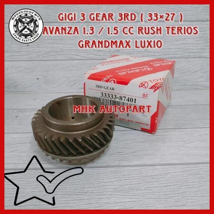 [MHK] GIGI 3 GEAR 3RD 3327 TRANSMISI AVANZA 1.3 1300CC 1.5 1500CC RUSH