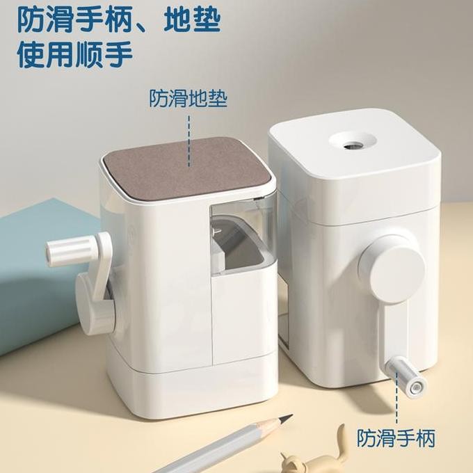 

Deli Rautan Pensil Putar / Rotary Pencil Sharpener LIGHT GREY 71172 KS