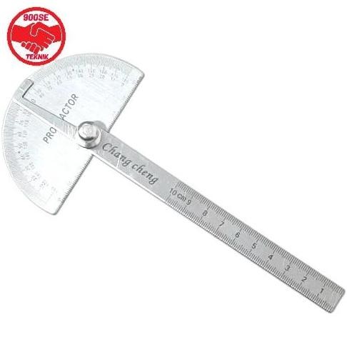 

Protractor 0-180 | Penggaris Busur Derajat Stainless Steel TM