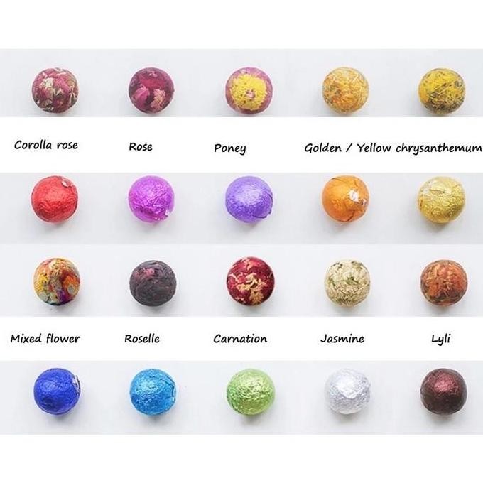 

Teh Bunga Mekar Kering Flower Tea Ball Peony Jasmine Rose Flower Tea