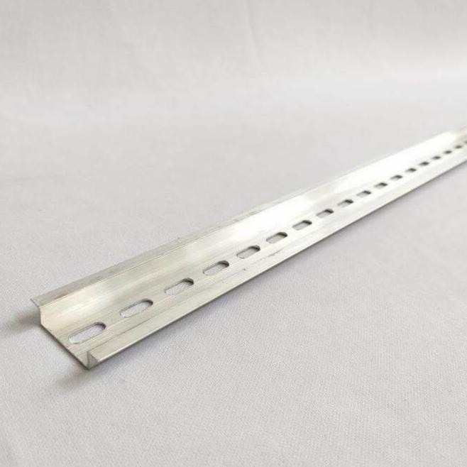 *****] Rel dudukan MCB panel alumunium aluminium almunium 1meter