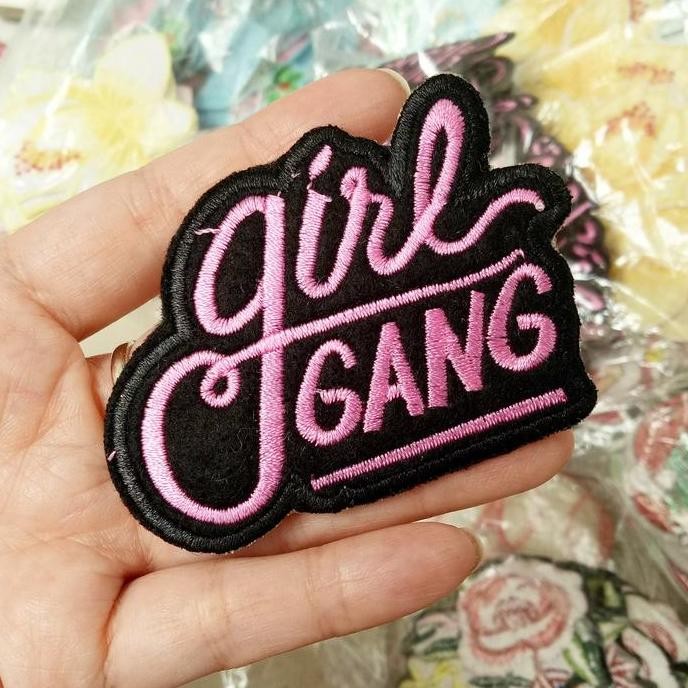 

*#*#*#*#] patch tulisan girl gangs, patch iron on