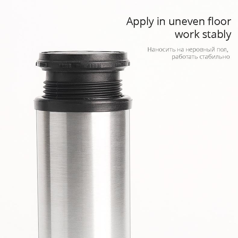 Premium Kaki Bulat Sofa /Meja Lemari 10cm 15cm 20cm Kaki Kabinet Adjustable Stainless Steel High Qua