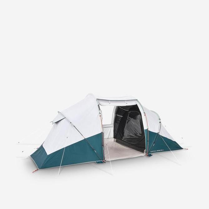 Decathlon Quechua Tenda Camping Arpenaz 4.2 Fresh & Black - 4 Orang - 8561167