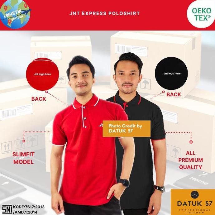 BARU International Quality : Seragam Kaos Polo Shirt JNT J&T Express