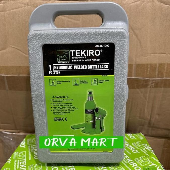 TEKIRO Dongkrak Botol 2 Ton / Dongkrak Botol 2ton AU-BJ1001