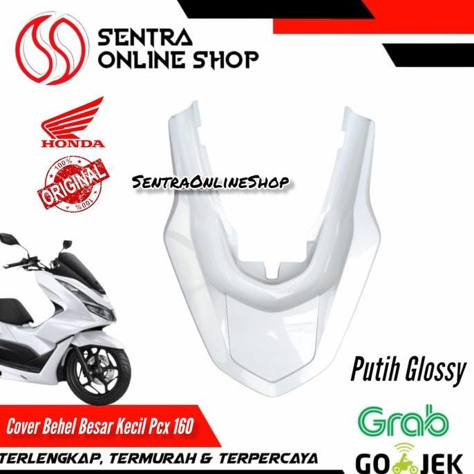 Cover behel stop besar kecil putih glossy pcx 160 original murah