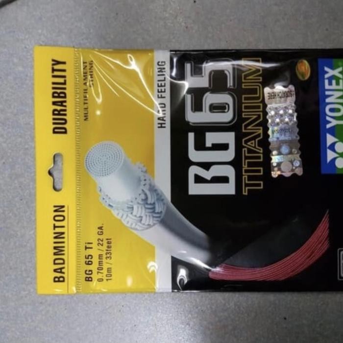 Senar Raket Badminton Yonex Bg 65 Ti / Senar Raket Yonex Bg65 Titanium Original