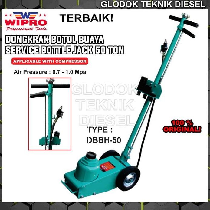 WIPRO Dongkrak Botol Buaya 50 Ton Compressor Kompresor DBBH 50 ORI