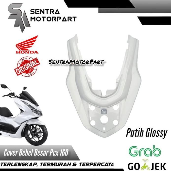 Cover behel stop belakang besar kecil putih glossy pcx 160 original murah
