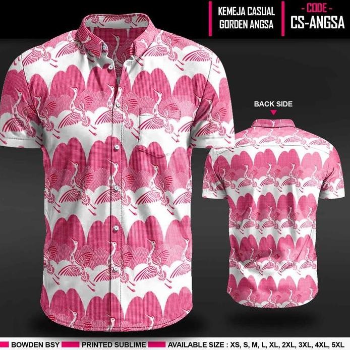 BARU KEMEJA KASUR, GORDEN ANGSA, KORAN, BATA. KEMEJA MOTIF JADUL UNIQVERZ.