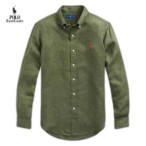 BARU POLO'S Ralph Lauren Kemeja Lengan Panjang Polos Pria