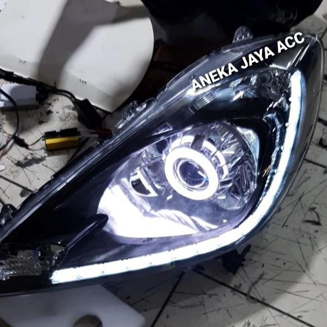 ''Terlaris" Headlamp Honda Jazz Ge8 2011 2012 2013 Custom Projector Drl Cristal Murah