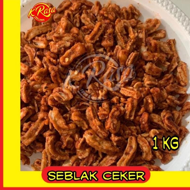 

Snack pedas seblak ceker 1 kg daun jeruk pedas enak dna gurih