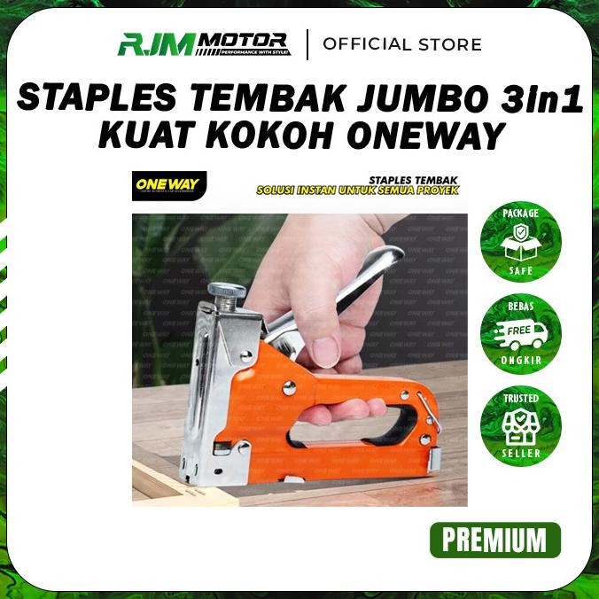 

Berkualitas Staple Gun Tembak 3 In 1 Way Oneway Jok Hekter Staples Steples Kuat Kokoh Rungkut Jaya Makmur Berkualitas