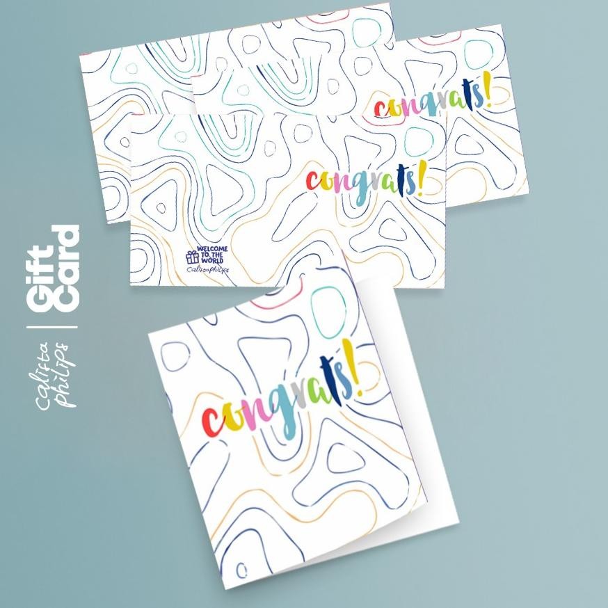 

Premium Gift Card Congrats Lines Gc006 Promo