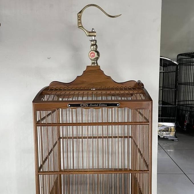 Sangkar Kandang Burung Kotak Kecil Ciblek Ukuran 35 cm x 30 cm CMS Jati Jepara Asli
