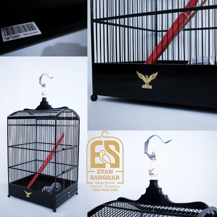 SANGKAR KANDANG KOTAK RADJA HITAM ORIGINAL NO 2