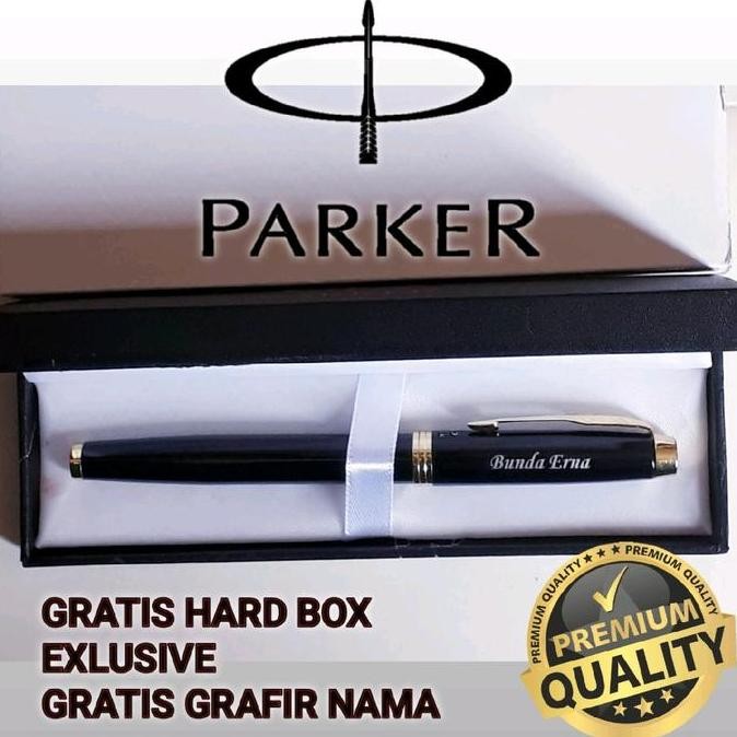 

Bollpoint Mewah Parker Roller Ball Black Gold Clip Gratis Hard Box Dan Grafir Nama Stationery Alat Tulis Co