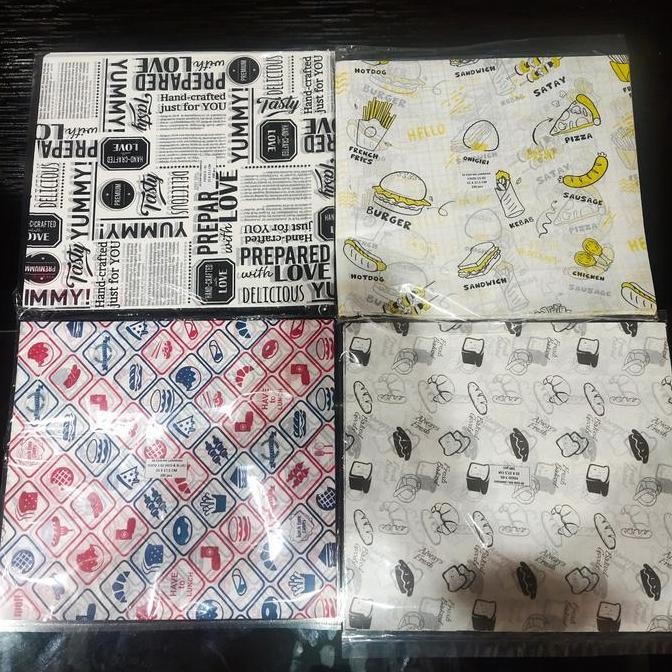 

Kertas Nasi Motif Printing 25x27,5 cm - Anti Lengket isi 100 Lembar