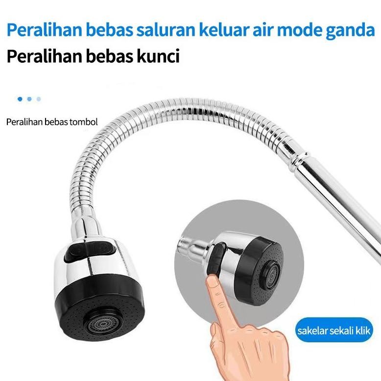 Kran Angsa Dapur Fleksibel 2 Mode Kran Wastafel Angsa Dapur Fleksibel Kualitas Tinggi Fleksibel Kran