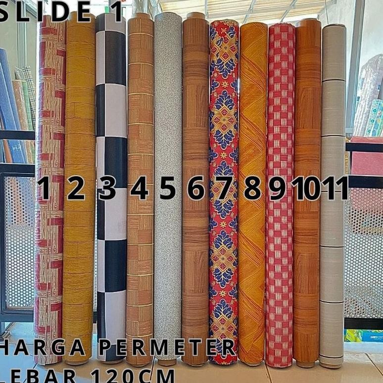 Promo Karpet Lantai Vinyl Meteran 1 Roll Isi 14 Meter Prermium