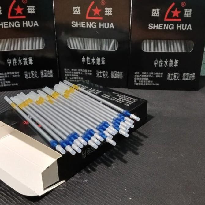 

Silver Pen Sheng Hua Penanda Pola Isi 1000 Pcs / 10 Pack Untuk Bahan Kulit Oscar Spon Leather Mark Co