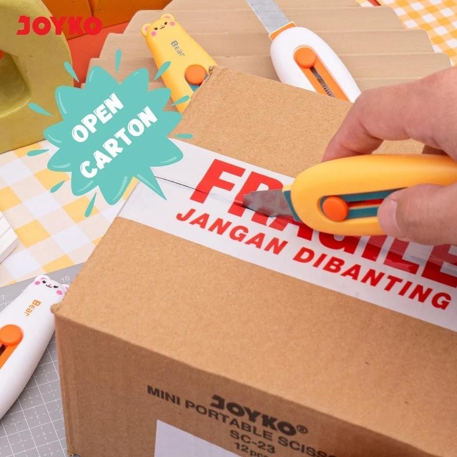 

Promo 1Pcs Mini Cutter Joyko Kater Mini Cu-0518 Bear Cutter Pemotong Kecil Lucu Murah Kecil Pisau Tajam Kuat Kater Alat Potong Pemotong Kertas Grosir Murah Prermium