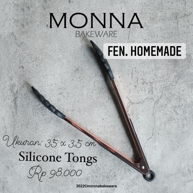 

Terlaris Silicone Tongs Monnabakeware / Capit Makanan Monna Bakeware