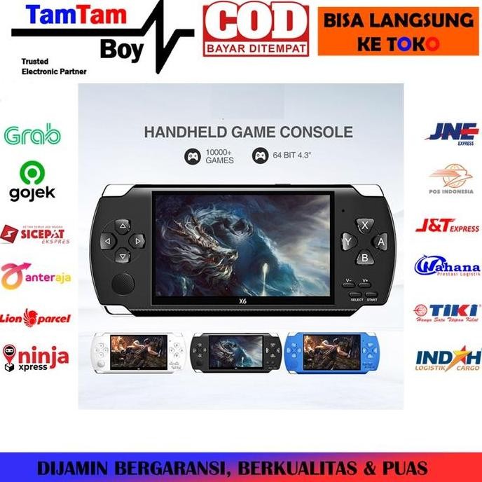 Terlaris Video Game Console Handhled Portable X6 Retro Psp 4.3 Inch P2P Pvp Classic