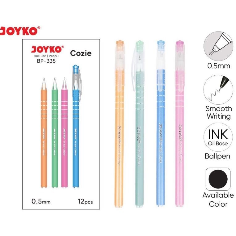 

Promo Ball Pen Pulpen Pena Joyko Bp-335 Cozie 0.5 Mm Bolpen Murah Hitam Warna Warni Pastel Grosir Bolpoint Berkualitas