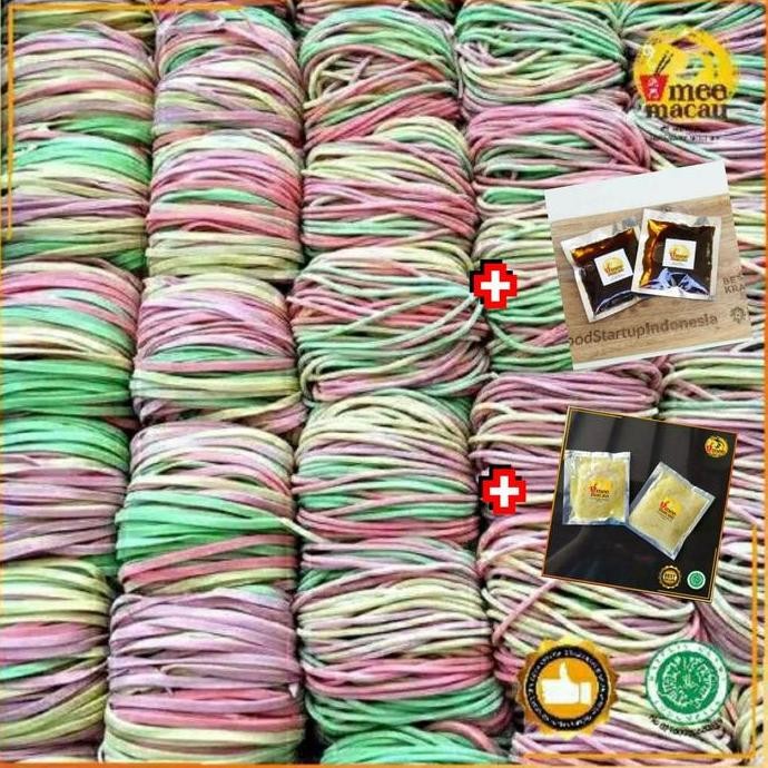 

[Paket Lengkap 10Porsi Mie Goreng] Mie Rainbow+Bumbu Indo+Bacem Bawang