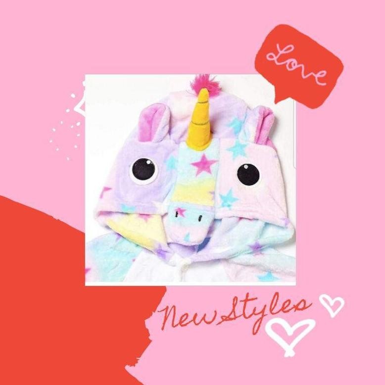 Heatshrin Kostum Anak Baju Boneka Unicorn Kostum Cosplay Piama Piyama Pajamas One Sie Unicorn Kostum