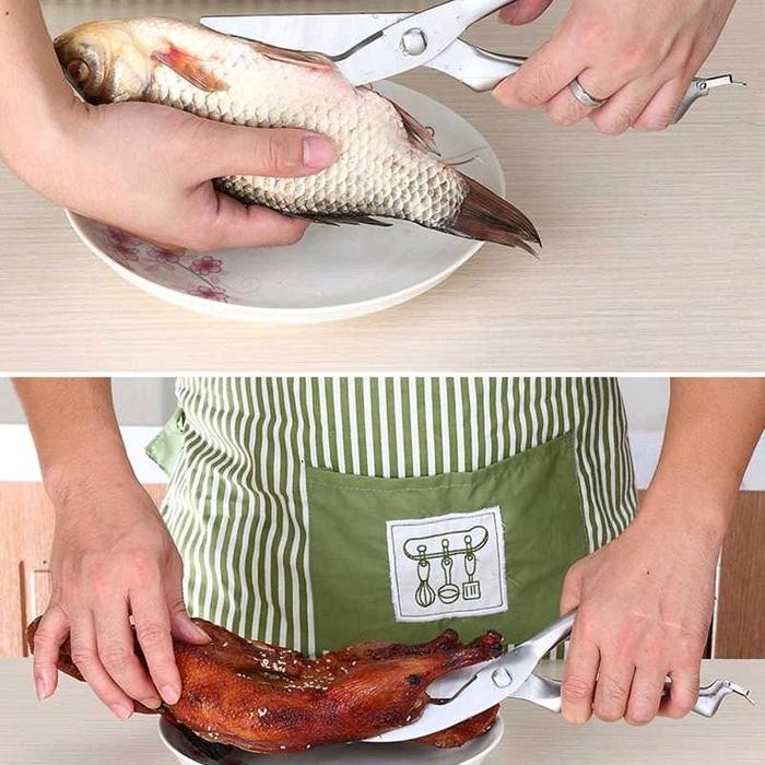 

Terlaris Gunting Dapur Tahan Karat Dengan Pegas Dan Kunci Pengaman