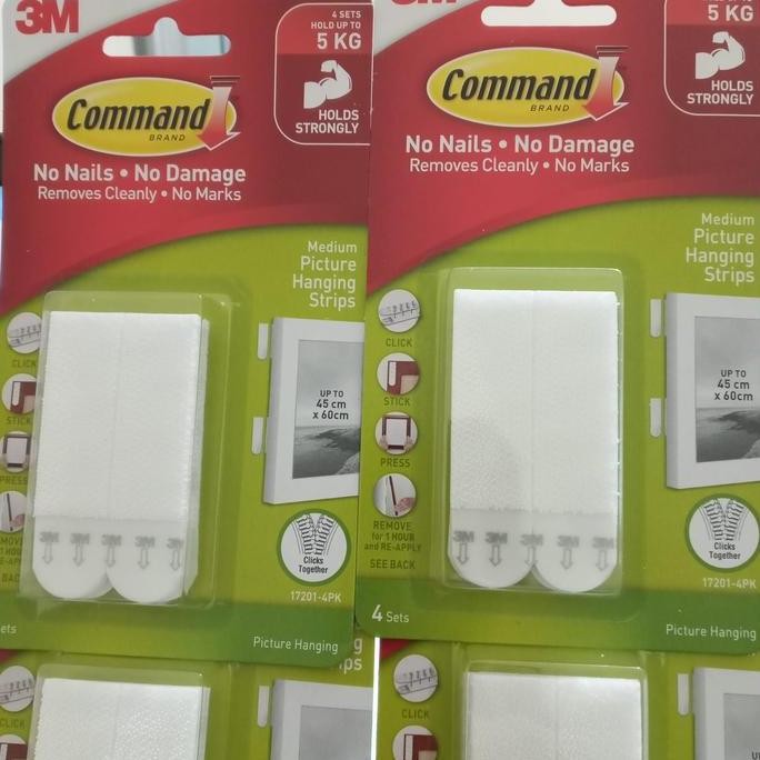 

New Product - 3M Command Medium Picture Hanging Strips 17201 5 Kg Kiarastoreku