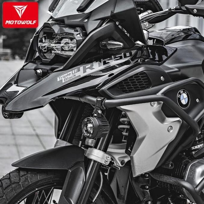 Motowolf Lampu Tembak Motor Super Terang Lampu Led Motor Putih Kuning Motorcycle