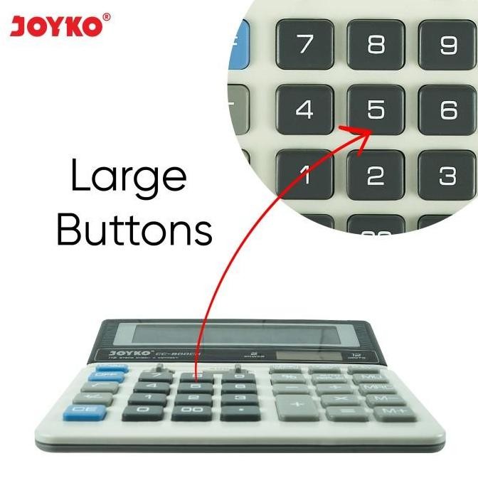 

New Product - Calculator Kalkulator Joyko Cc-800Ch 12 Digits Check Correct Kiarastoreku