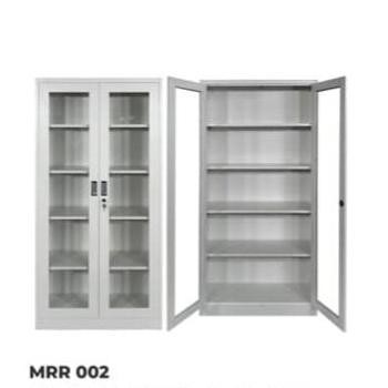 Lemari Buku Arsip Besi Pintu Kaca - Bandung Saja Co