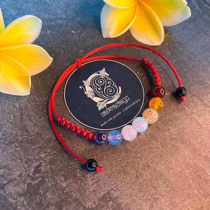 Gelang Cakra 7 Batu Kristal Tali Merah Co