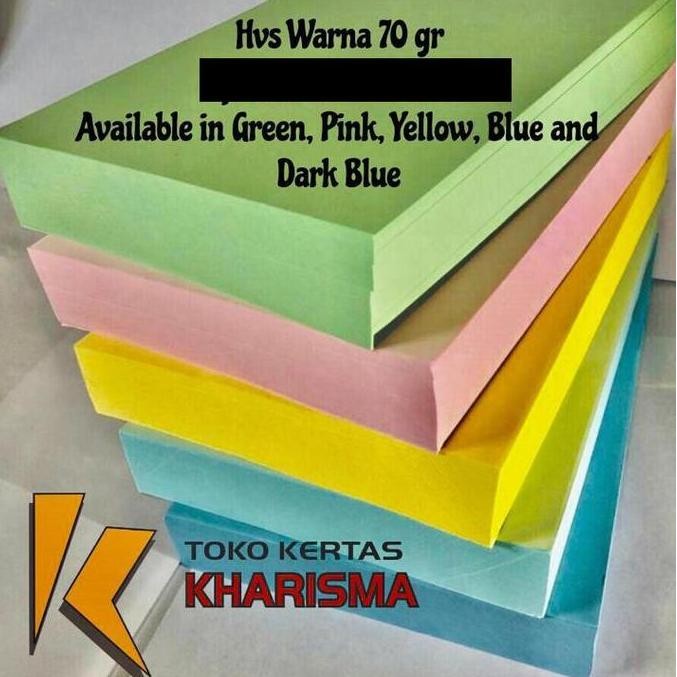 

New Product - Termurah! Hvs Warna 70 Gram Kiarastoreku