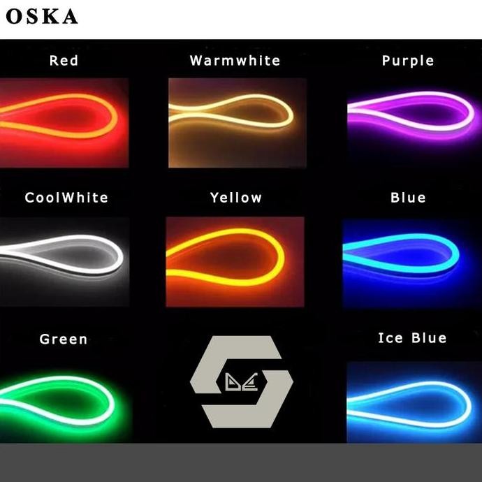 Lampu LED Neon Flex / Neon Flexible Strip Lht 2835 5m DC 12V OSKA