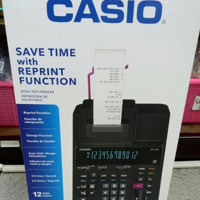 

New Product - Kalkulator Casio Printing Dr-120R (Calculator Original Asli Dr 120 R) Kiarastoreku