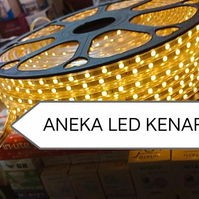 Lampu selang led strip hias plafon pohon 5050 mata besar satu roll