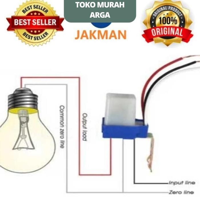 PHOTO CONTROLS PHOTO SELL SENSOR CAHAYA OTOMATIS AC DC JAKMAN      BEST SELLER