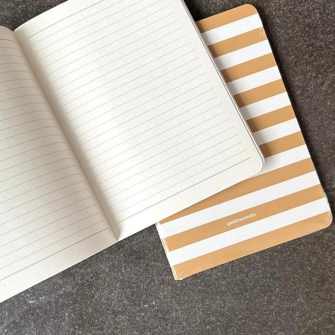 

Notebook Stripes - Brown - Goodmoments Co