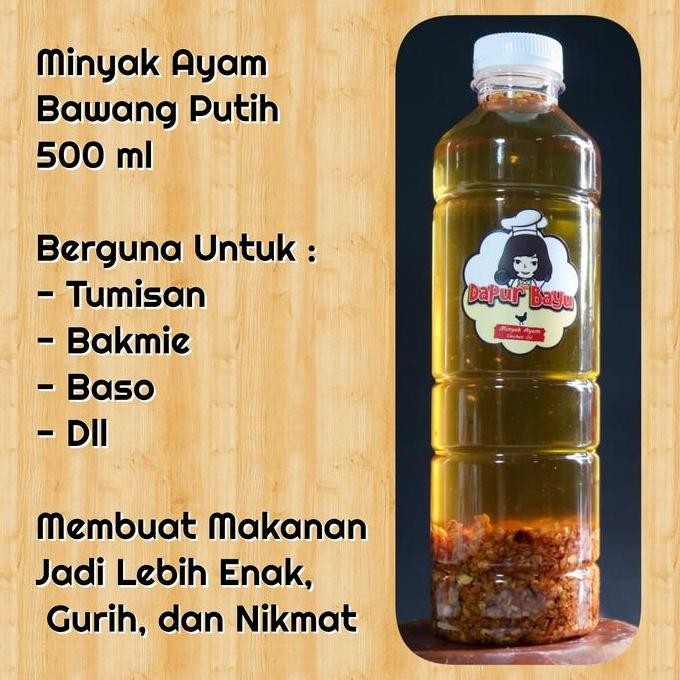 

Promo Minyak Ayam/ Minyak Ayam Bawang Putih 500Ml